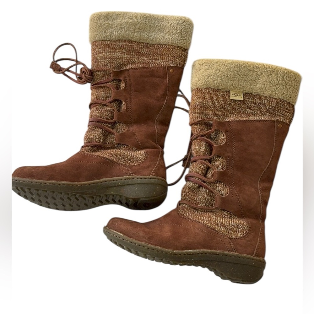 UGG Australia Torrey Woven
Winter Boots Women’s Size 8
39 Brown Leather Wool - Picture 7 of 11